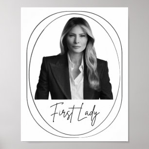 Melania Trump 2025 First Lady Inauguration Photo M Poster