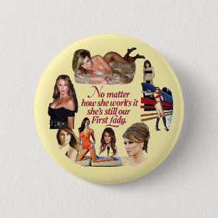 Melania Trump 6 Cm Round Badge