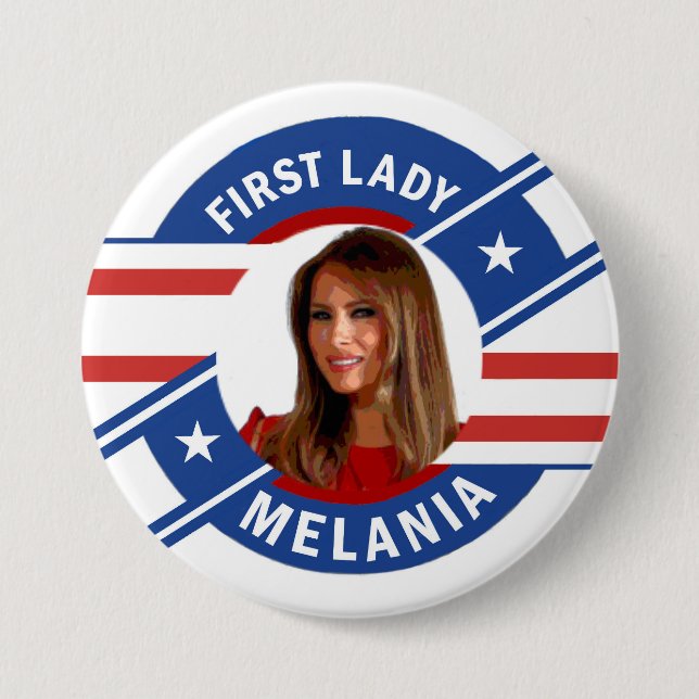 Melania Trump 7.5 Cm Round Badge (Front)