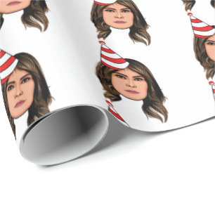MELANIA TRUMP BIRTHDAY WRAPPING PAPER