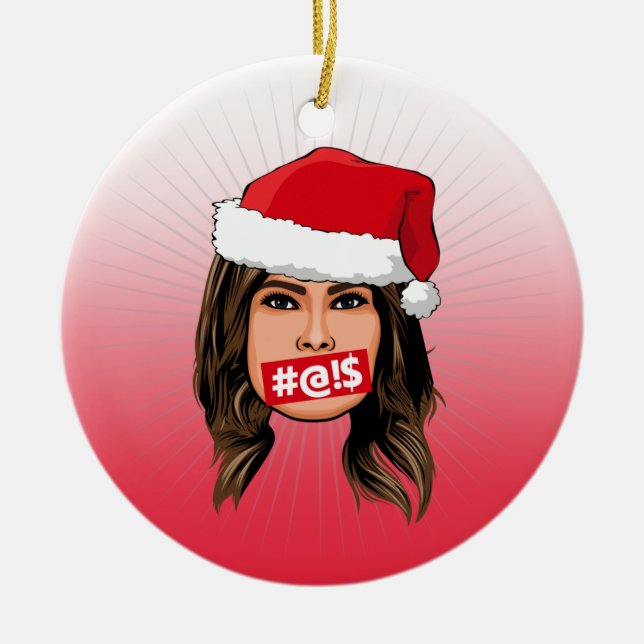 MELANIA TRUMP Christmas Ceramic Tree Decoration (Front)