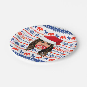 MELANIA TRUMP Christmas Paper Plate