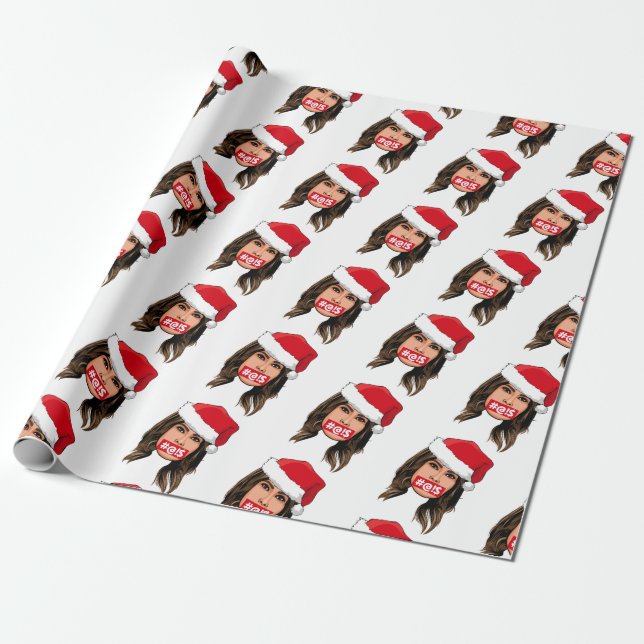 MELANIA TRUMP Christmas Wrapping Paper (Unrolled)