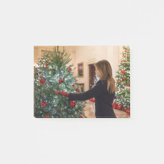 Melania Trump Decorating Christmas Tree Post-it Notes