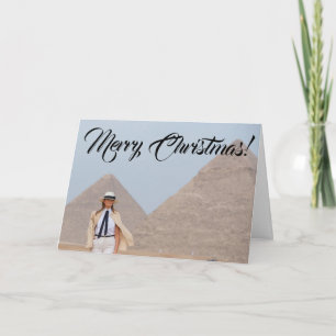Melania Trump Egypt Pyramid Merry Christmas Holiday Card