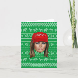 Melania Trump MAGA Christmas Card