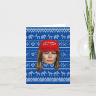 Melania Trump MAGA Christmas Card