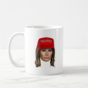 Melania Trump MAGA Christmas Coffee Mug