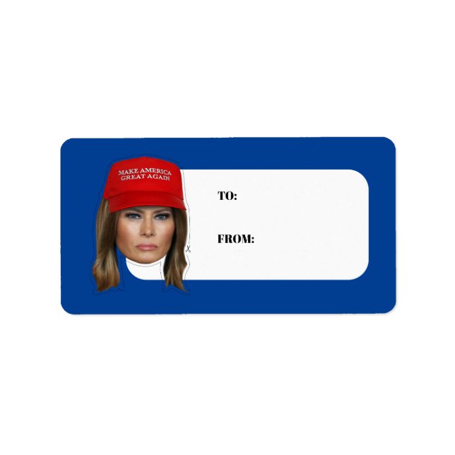 Melania Trump MAGA Christmas Label (Front)