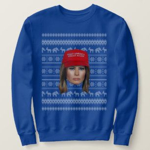 Melania Trump MAGA Christmas Sweatshirt