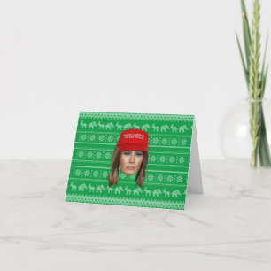 Melania Trump MAGA Christmas Thank You Card
