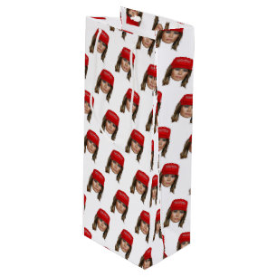 Melania Trump MAGA Christmas Wine Gift Bag