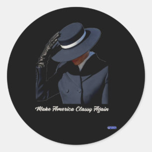 Melania Trump Make America Cly Again Classic Round Sticker