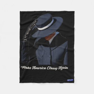 Melania Trump Make America Cly Again Fleece Blanket