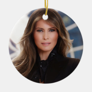 Melania Trump Official White House Photo Ceramic Tree Decoration