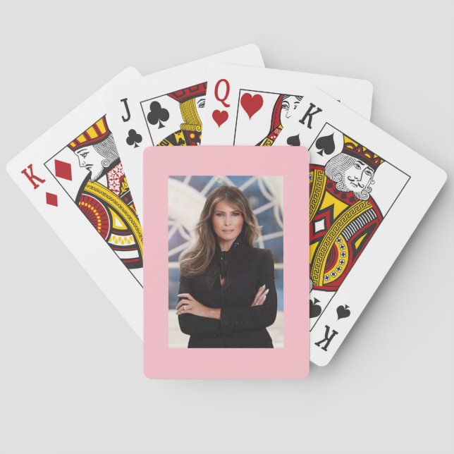 Melania Trump on a Playing Card Deck (Back)