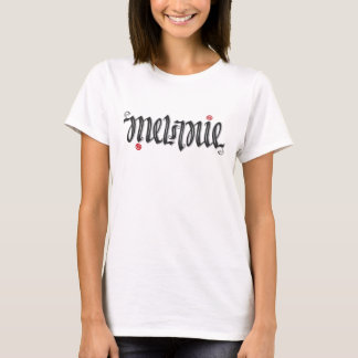 Melanie Ambigram - Personalised Name Art - Reversi T-Shirt