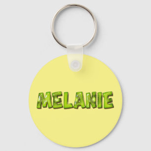 Melanie Name Kiwi Design Schlüsselanhänger Key Ring