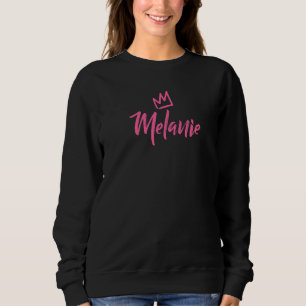 Melanie The Queen Pink Crown For Women Called Mela Sweatshirt