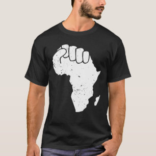 Melanin Africa Map African American Black History T-Shirt