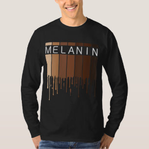 Melanin African American Black Drippin Melanin T-Shirt