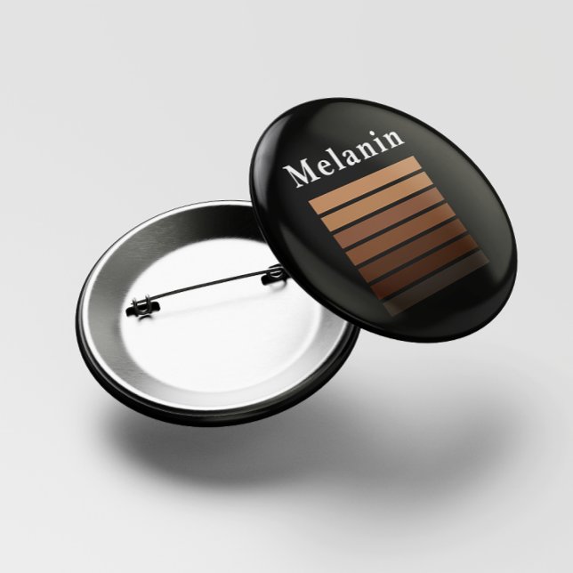 Melanin African American Black History Month 6 Cm Round Badge (Creator Uploaded)