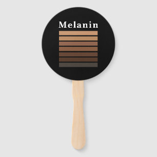 Melanin African American Black History Month Hand Fan