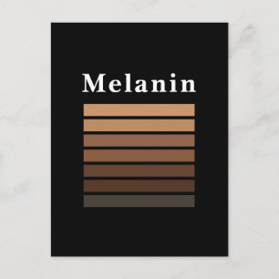 Melanin African American Black History Month Postcard
