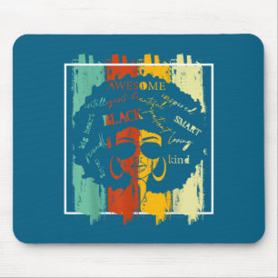 Melanin Afro African American Black History Month  Mouse Mat