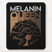 Melanin Afro Queen Word Art 
