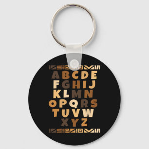 Melanin Alphabet Black History Month Blm Teachers  Key Ring