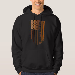 Melanin American Flag Black History Melanin P Hoodie