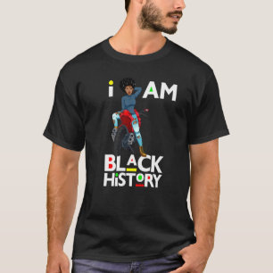 Melanin Bike Rider Black Queen Women Motorcycle Bi T-Shirt
