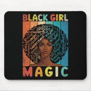 Melanin Black Girl Magic Afro Gifts Melanin Histor Mouse Mat