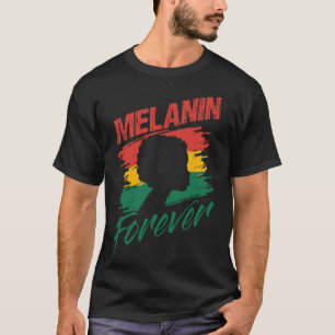 Melanin Black History Forever dressage horse ridin T-Shirt