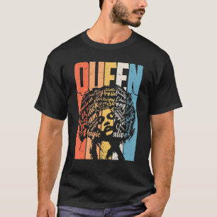 Melanin Black Queen Black History African Black Gi T-Shirt