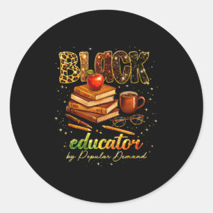 Melanin Book Black Month Honoring Past Inspiring P Classic Round Sticker