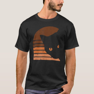 Melanin Cat Black History Month Retro BLM African  T-Shirt