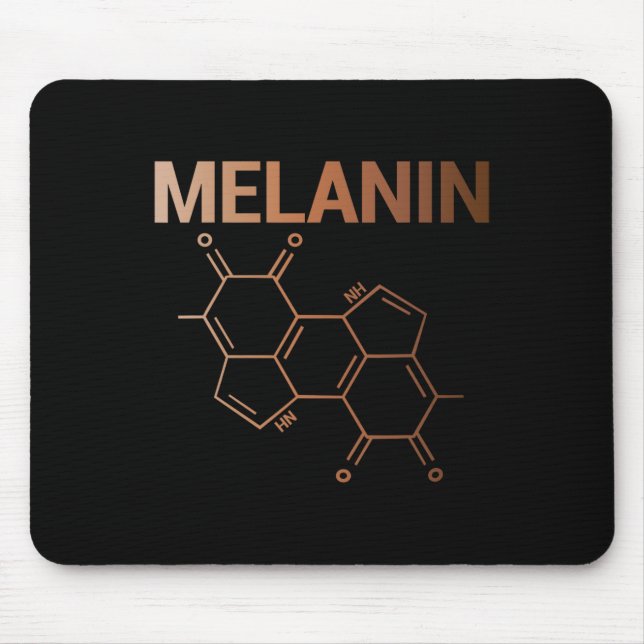 Melanin Chemical Structure Molecule Formula Africa Mouse Mat (Front)