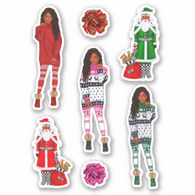 Melanin Christmas Black Queen Xmas Black Girl Magi (Front)