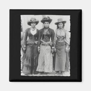 Melanin cowgirls black history month african magnet
