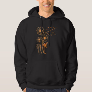 Melanin Dandelion Flamingo Black History Month Cut Hoodie