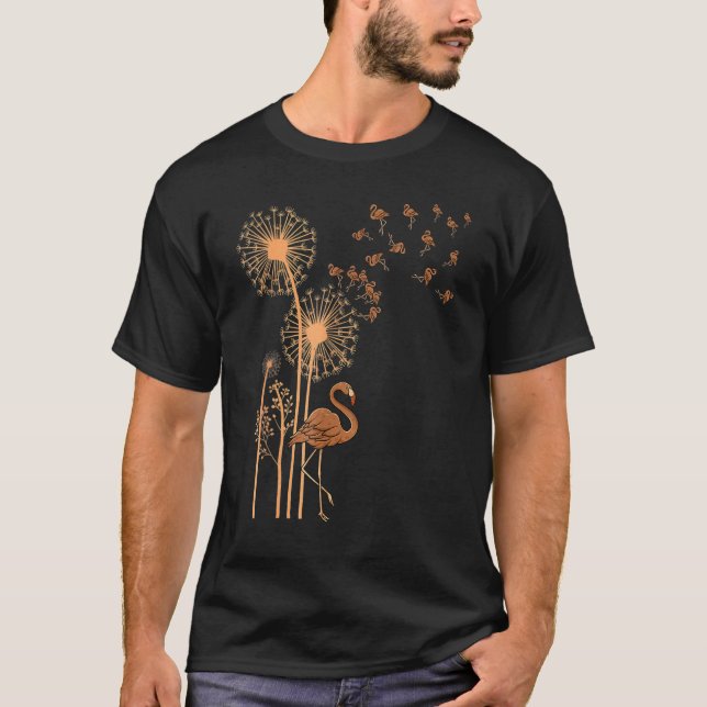 Melanin Dandelion Flamingo Black History Month Cut T-Shirt (Front)