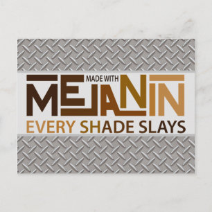 Melanin Every Shade Slays Postcard