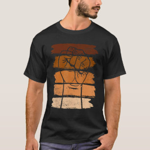Melanin Fist Hands Black History Month African Roo T-Shirt