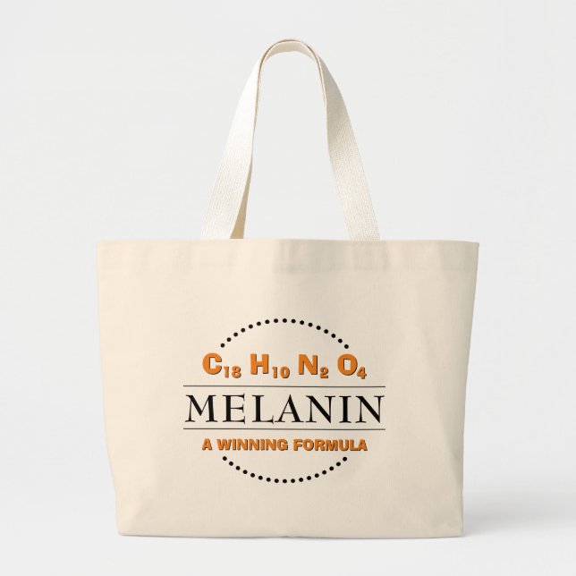 MELANIN Formula Large Tote Bag (Front)