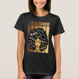 Melanin Girl Black History Month Teacher Outfit Af T-Shirt