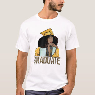 Melanin Grad Black Girl Graduation Women Graduatin T-Shirt