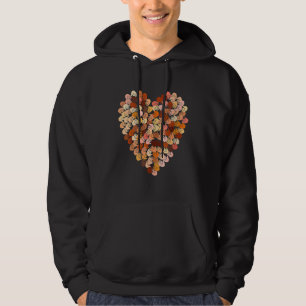 Melanin Hands Heart Valentines Day Black History M Hoodie