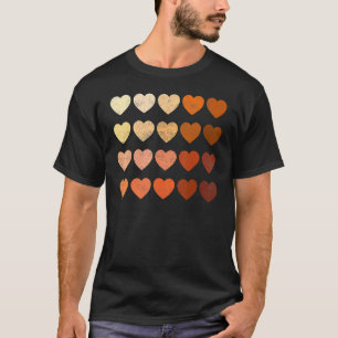Melanin Heart Black History Month Black Pride Wome T-Shirt